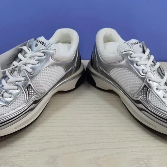 Chanel Women's Silver Sneakers